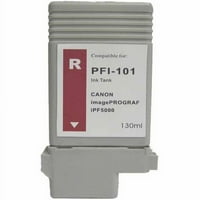 Univerzalni inkjet kompatibilni uložak za Canon PFI-101R kertridž, crvena