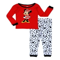 Minnie Toddler Girls Snug Fit Pamuk Paymas pidžama, set