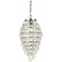 Lighting Crystal Tearrop sa 1 laganim lusterom, amber