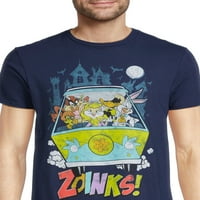Warner Bros muške i velike muške Scooby Doo i Looney Tunes grafičke majice, 2 pakovanja, veličine S-3XL