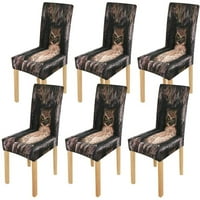 Ručno oslikana akvarel sova Stretch stolica zaštitni sjedala klizač za blagovaonicu Hotel vjenčani zabava