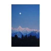 Zaštitni znak Likovna umjetnost' Alpenglow mjesec ' platna Umjetnost Rona Parkera