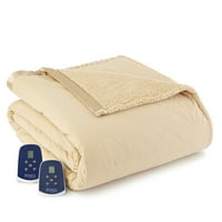 Shavel Početna Proizvodi Micro Flannel® obrnuto za Sherpa električni pokrivač, Twin, Greystone
