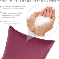 12 20 jastuk za bacanje - Burgundija - Merlot: Luksuzni premium jastuk od mikrobeleda sa najlonskim tkaninom