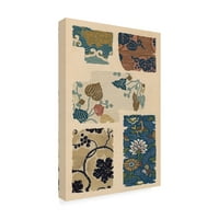 Zaštitni znak Likovna umjetnost 'Japanski tekstilni dizajn VIII' Canvas Art by Ema Seizan