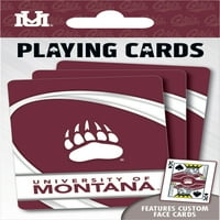 Remek-djeluje službeno licencirane NCAA Montana Grizzlies Igranje karte - paluba za odrasle