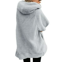 FIMKAUL ženska jakna kaputi zimski pad plus veličina dugih rukava Ležerne prilike punjene preko zatvarača