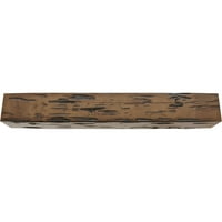 Ekena Millwork 4 W 6 H 24'L 3-Sided Pecky Cypress Endurathane Fau drvena stropna greda, Premium stara
