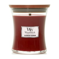 WoodWick Elderberry Bourbon-Svijeća Sa Srednjim Pješčanim Satom