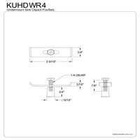 Kingston Brass Kuhdwr 4-komad prekrivač za sudoper od nehrđajućeg čelika