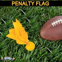 Fudbal Challenge zastave, bacanje zastava, penalty zastava, sportski ventilator, fudbalski sudija žuti