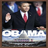 Predsjednik Obama - zidni poster inauguracije, 14.725 22.375 Uramljeno