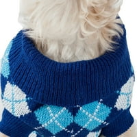 Life Pet Life ® 'Argyle Style' rebrasti pleteni džemper za modni dizajner