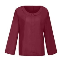 Ženski Patentni zatvarač o vratni duksevi Tops Star Print pulover Dugi rukav košulja pamučna dukserica